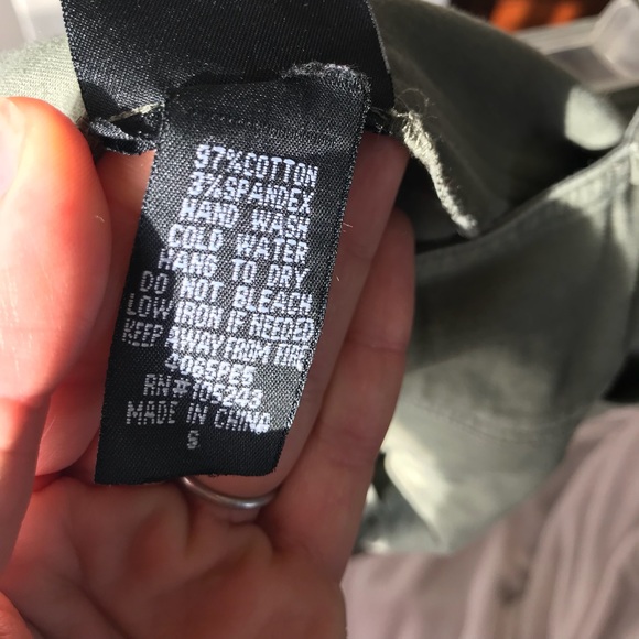 Army green Cotton Skirt by JKLA - Picture 6 of 7